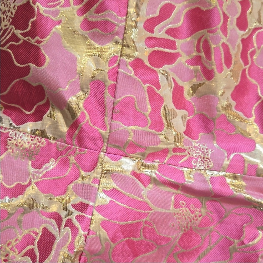 Floral Pink Sleeveless Dress - Picture 4 of 6